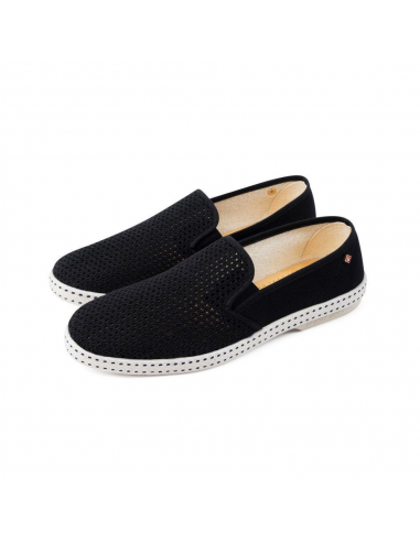 Espadrilles - Riviera classic canvas & mesh noir
