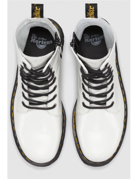 Bottines&Boots - Dr Martens - Jadon White Polished Smooth