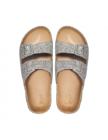 Claquettes Brésiliennes - Cacatoès trancoso women camel multico
