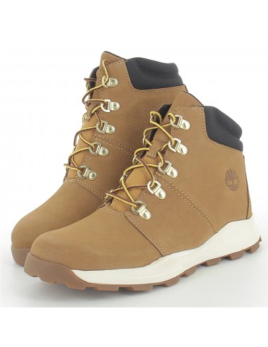 boots femme brooklyn hiker nubuck marron