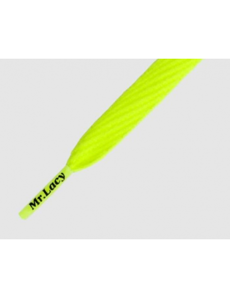 mr lacy lacet flatties plat jaune fluo