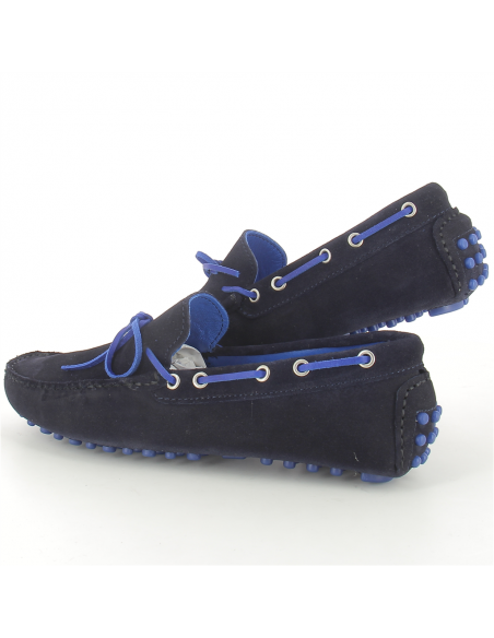 Mocassin Homme Hylton 80876-04 Daim Bleu Marine