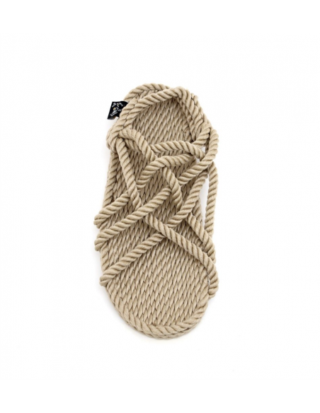Sandales Vegan - JC Corde Beige - Nomadic