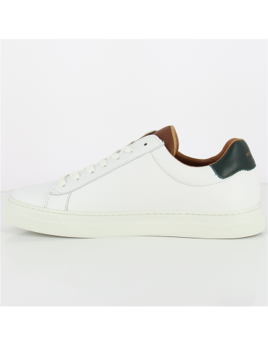 basket sneakers ville cuir homme basse classic blanc blanche