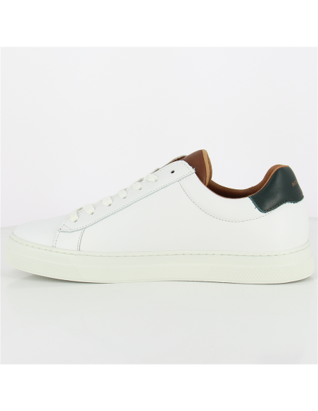 basket sneakers ville cuir homme basse classic blanc blanche