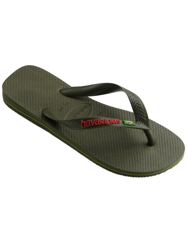 Tongs pour Homme - Havaianas - Brasil Logo kaki