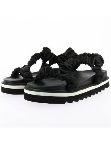 Sandales Compensées pour Femme - Kharisma - Santorin Noir