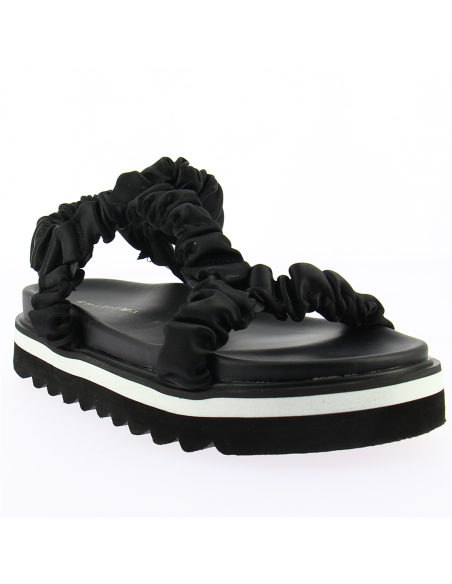 Sandales Compensées pour Femme - Kharisma - Santorin Noir