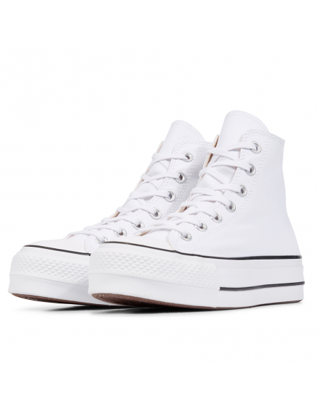 Sneakers Converse Chuck Taylor Lift Hi en toile blanche
