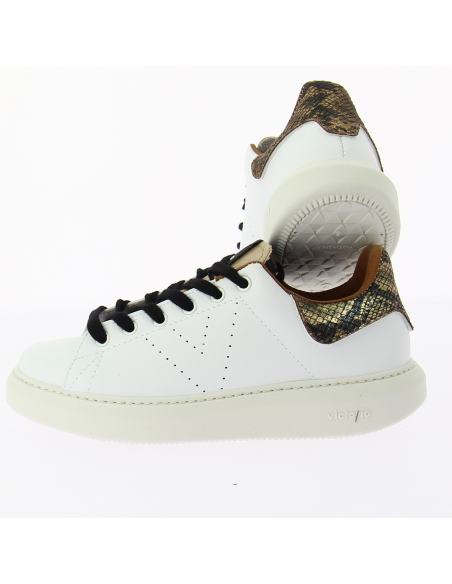 Baskets Victoria 1263104-76 Blanches et Détails Serpent - Hylton