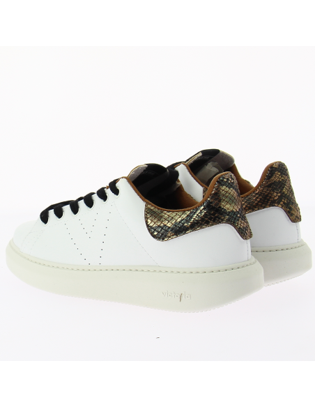 Baskets Victoria 1263104-76 Blanches et Détails Serpent - Hylton