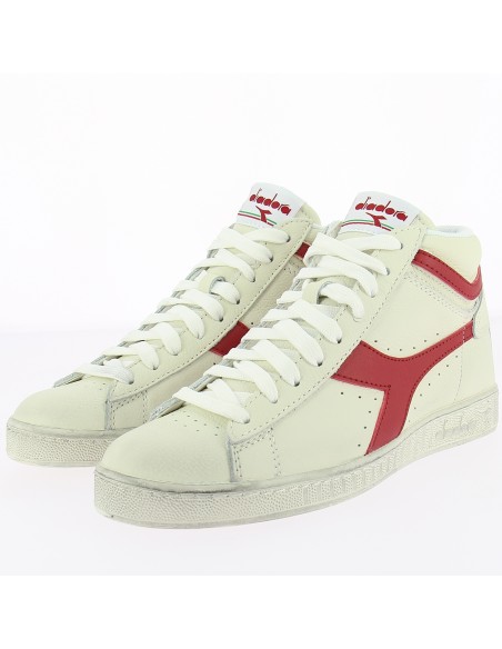 Sneakers Diadora Game L Hi Waxed White Red