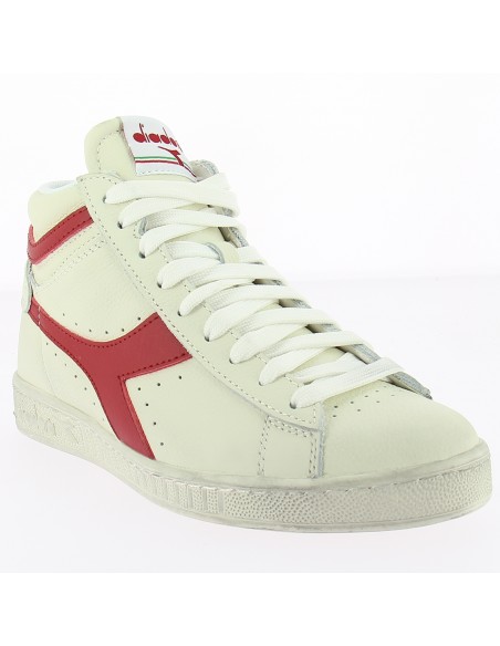 Sneakers Diadora Game L Hi Waxed White Red