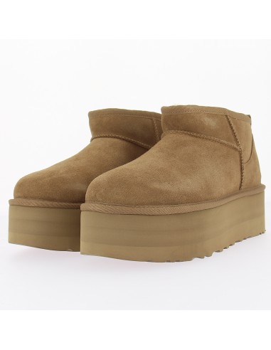 UGG Ultra Mini Platform Chestnut - Boots Tendances et Confortables 1135092-CHE