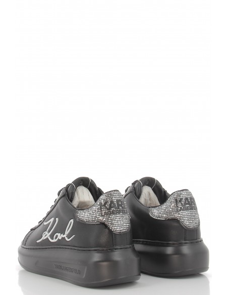 karl lagerfeld baskets compensées femme kapri signia cuir noir