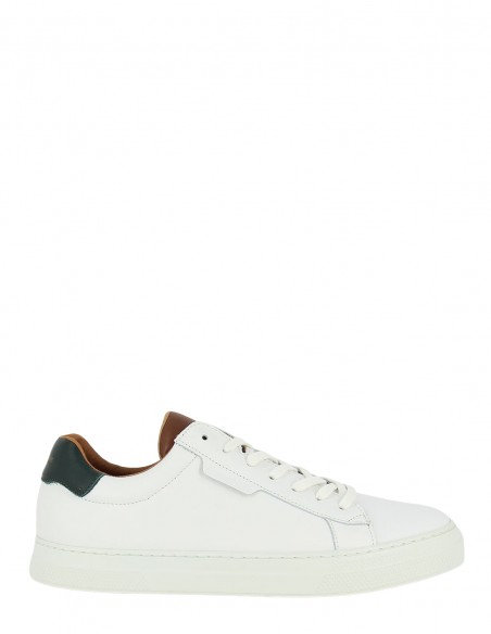 basket sneakers ville cuir homme basse classic blanc blanche