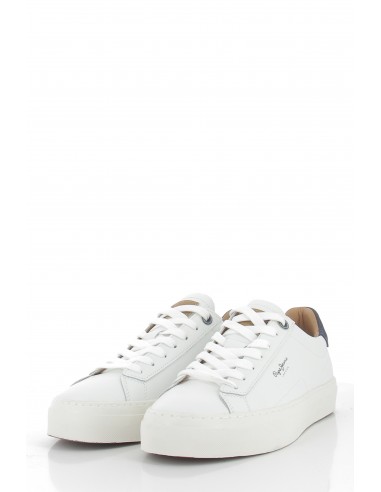 Baskets de ville Pepe Jeans Homme Yogi Cuir Blanc PMS30930-800