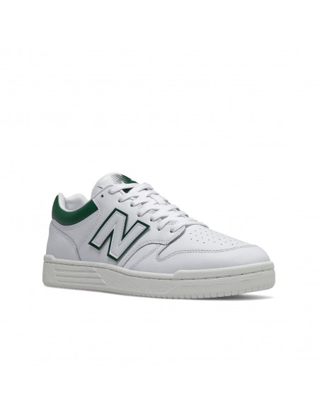 Sneakers Mixte New Balance 480 Full White Green - BB480LGT