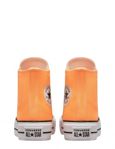 Sneakers montantes et compensées Chuck Taylor Lift Orange fluo