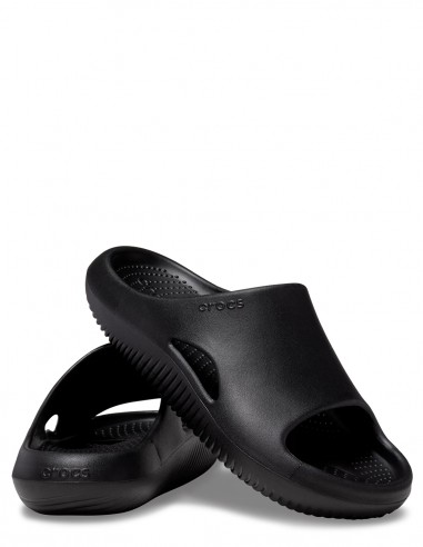 crocs claquettes mellow slide noir mixte- 208392-001