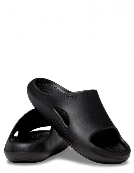crocs claquettes mellow slide noir mixte- 208392-001