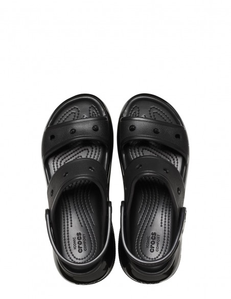 Crocs Classic Mega Crush Sandal Noir Femme - 207989-001
