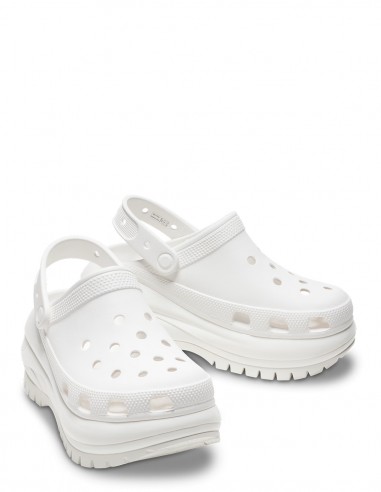 Classic Mega Crush Clog Blanche Femme - 207988-100