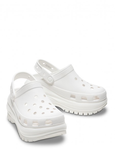 Classic Mega Crush Clog Blanche Femme - 207988-100