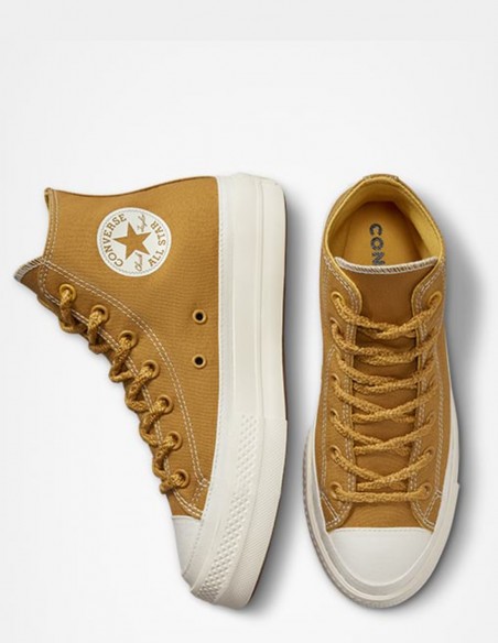 Sneakers compensées montantes Converse ctas lift hi honey