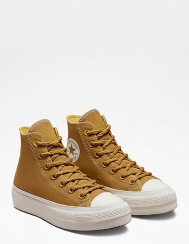 Sneakers compensées montantes Converse ctas lift hi honey