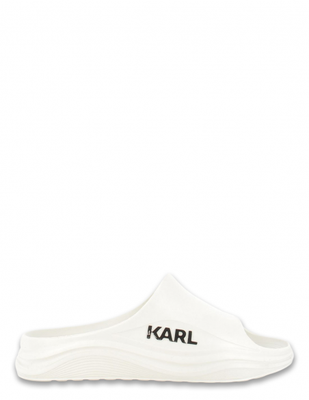 claquettes skoona karl block logo Homme