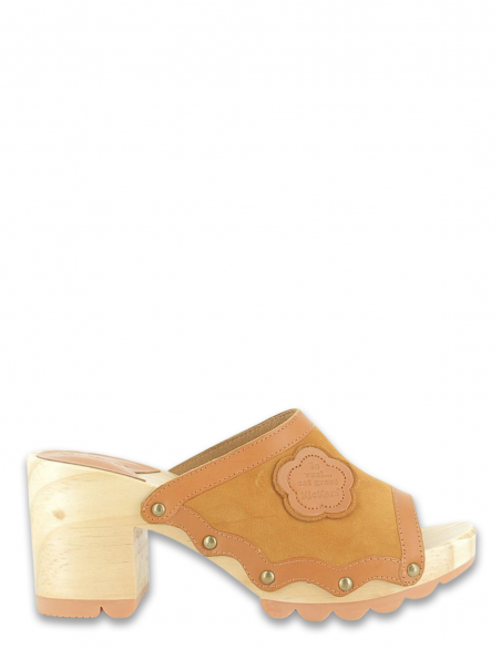 Sabots à talons kick woodstok chesnut de chez Kickers