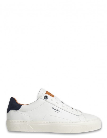 Baskets de ville Pepe Jeans Homme Yogi Cuir Blanc PMS30930-800