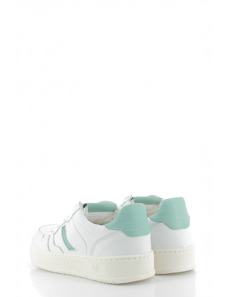 valentino baskets de ville apollo femme blanche/verte- 95A2501VIT-760