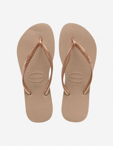 Havaianas - Tongs Femme Slim Rose Dorée - 4000030.3581