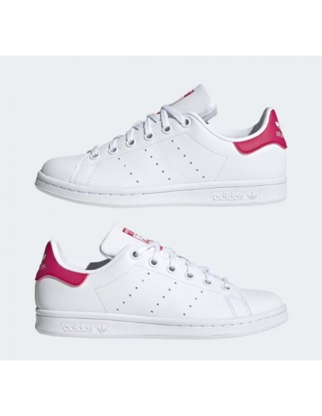 Sneakers junior et femme Adidas Stan Smith Vegan rose