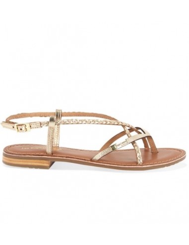 Sandales Femme Cuir Couleur Or - Les Tropeziennes