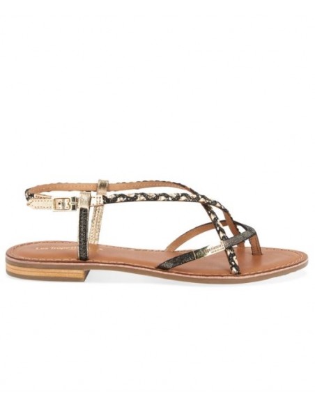 Les Tropeziennes Sandales Femme - MONATRES NOIR IRISE