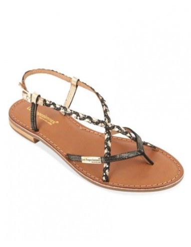 Les Tropeziennes Sandales Femme - MONATRES NOIR IRISE