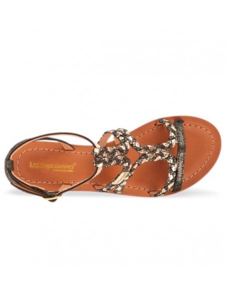 Sandales Femme - Les Tropéziennes par M.Belarbi - Bongo Noir Multi