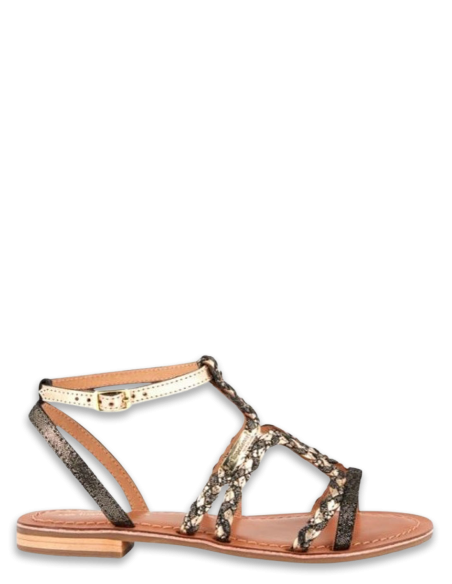 Sandales Femme - Les Tropéziennes par M.Belarbi - Bongo Noir Multi