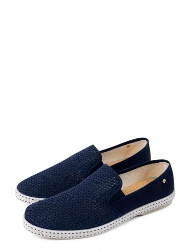 Espadrilles - Riviera classic canvas & mesh marine