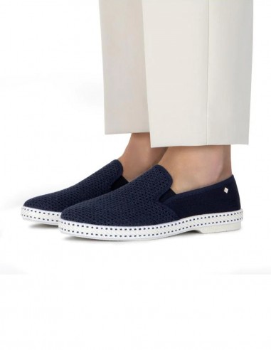 Espadrilles - Riviera classic canvas & mesh marine