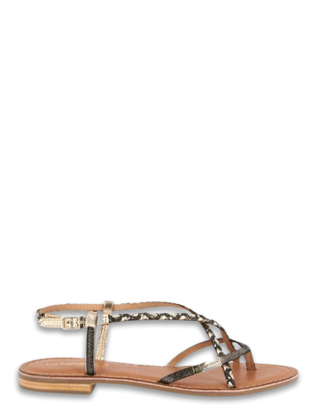 Les Tropeziennes Sandales Femme - MONATRES NOIR IRISE