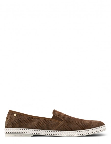 Riveras Espadrille homme classic suede medium marron