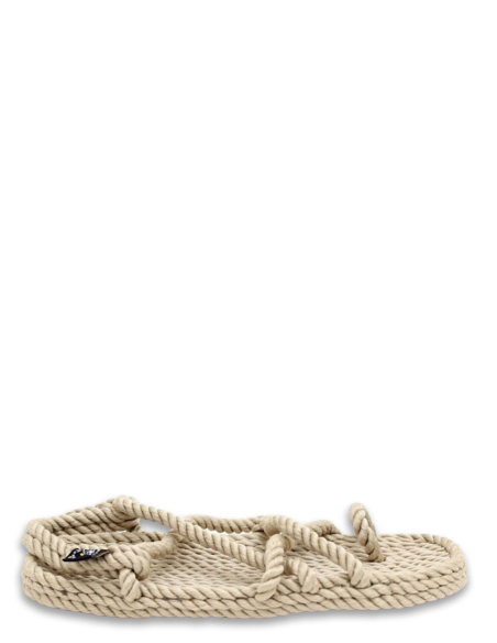 Nomadic Sandales Vegan - Toe Joe Corde Beige Femme