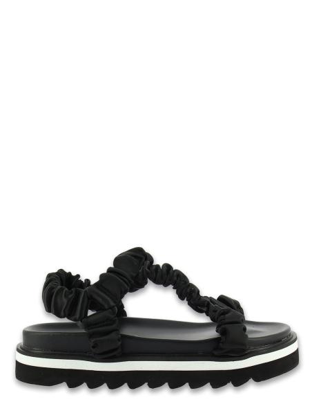 Sandales Compensées pour Femme - Kharisma - Santorin Noir