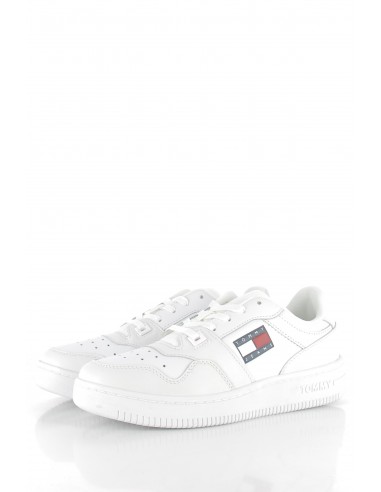 baskets de ville femme tommy jeans retro ba blanc