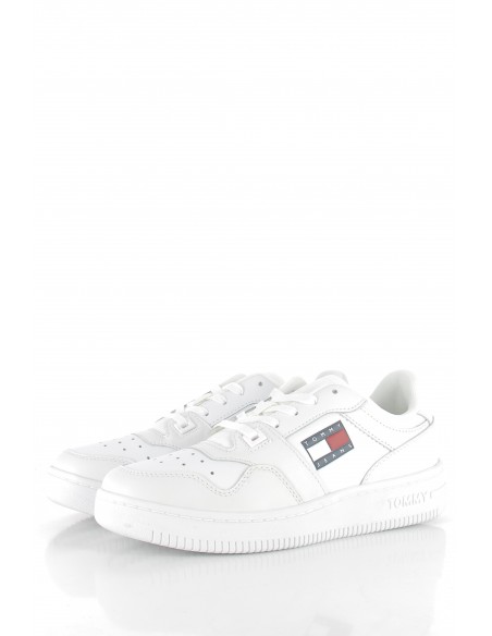 baskets de ville femme tommy jeans retro ba blanc