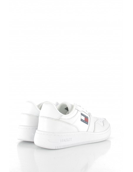 baskets de ville femme tommy jeans retro ba blanc